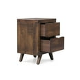 thumbnail image 2 of Steve Silver Pasco Distressed Cocoa Solid Wood 2-drawer Nightstand, 2 of 10