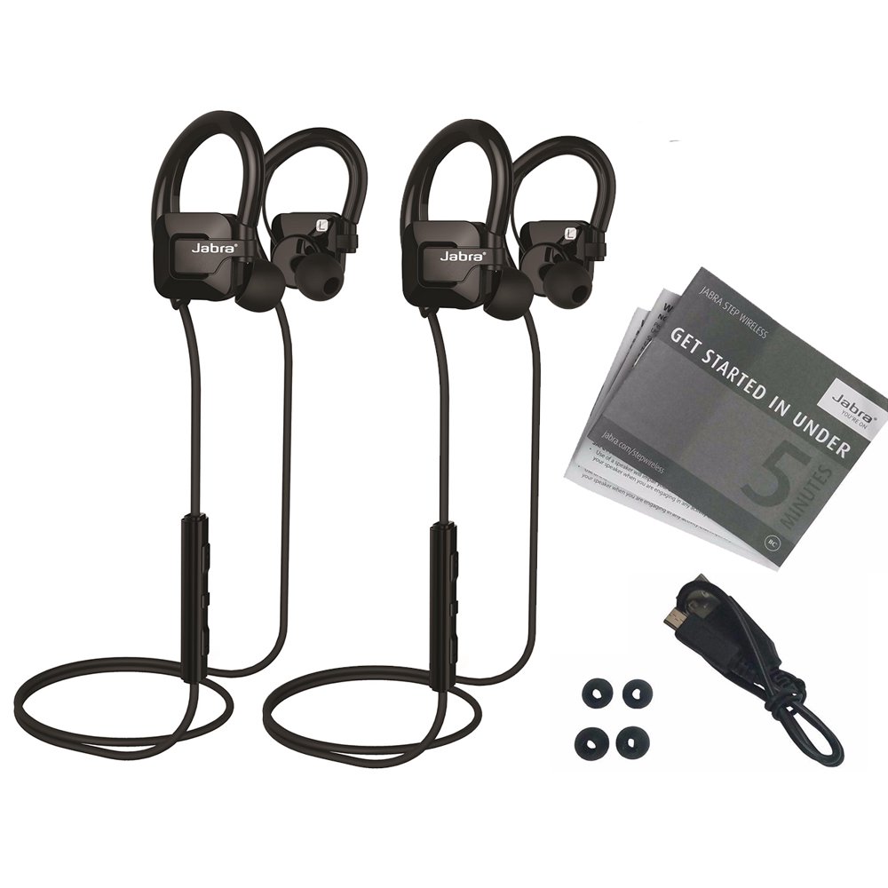 Jabra Step Wireless Bluetooth Stereo Earbuds Headset (2Pack