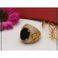 thumbnail image 2 of 2Ct Lab Created Diamond Men's Religious Hip Hop Ring in 14K Yellow Gold Plated, 2 of 2
