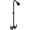 Matte Black, variant on Brushed Nickel 31" Exposed Outdoor Shower Fixture 2-handle Kit With 3 Inch Center Mixing Valve