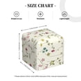 thumbnail image 4 of Vsdgher Vintage flowers Pattern Tissue Box Cover Holder, Square with Bottom Belt by Leather Decorative Organizer for Tabletop, Bathroom, Car, Office, 4 of 7
