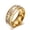 gold, variant on Double Row Titanium Steel Ring Electroplated European Ring Durable Individually Packed Ring Stylish Band for Everyday