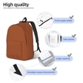 thumbnail image 5 of Casual Canvas Backpack Without Interlayer Large Capacity Stick Bag Design For Outdoor Shopping Office Outdoor Sports Terracotta Small, 5 of 7