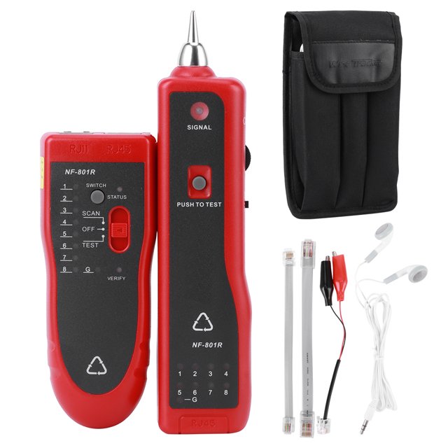 Network Cable Tester Line Finder Multi‑Function Telephone Wire Fault Locator NF801