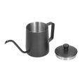 thumbnail image 4 of Coffee Server, Durable 350ml Portable Gooseneck Coffee Kettle With Lid For Living Room For Office For Home Black, 4 of 8
