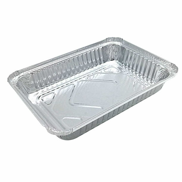 50Pcs Disposable BBQ Aluminum Foil Pans Grease Drip Pan Grill