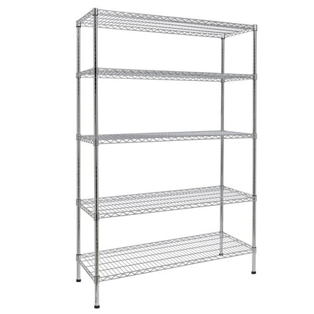 

SalonMore 35 D x 18 W x 71 H Storage Rackï¼ 5-Tier Wire Shelving Garage Kitchen Storage Unit Capacity for 1800lbs