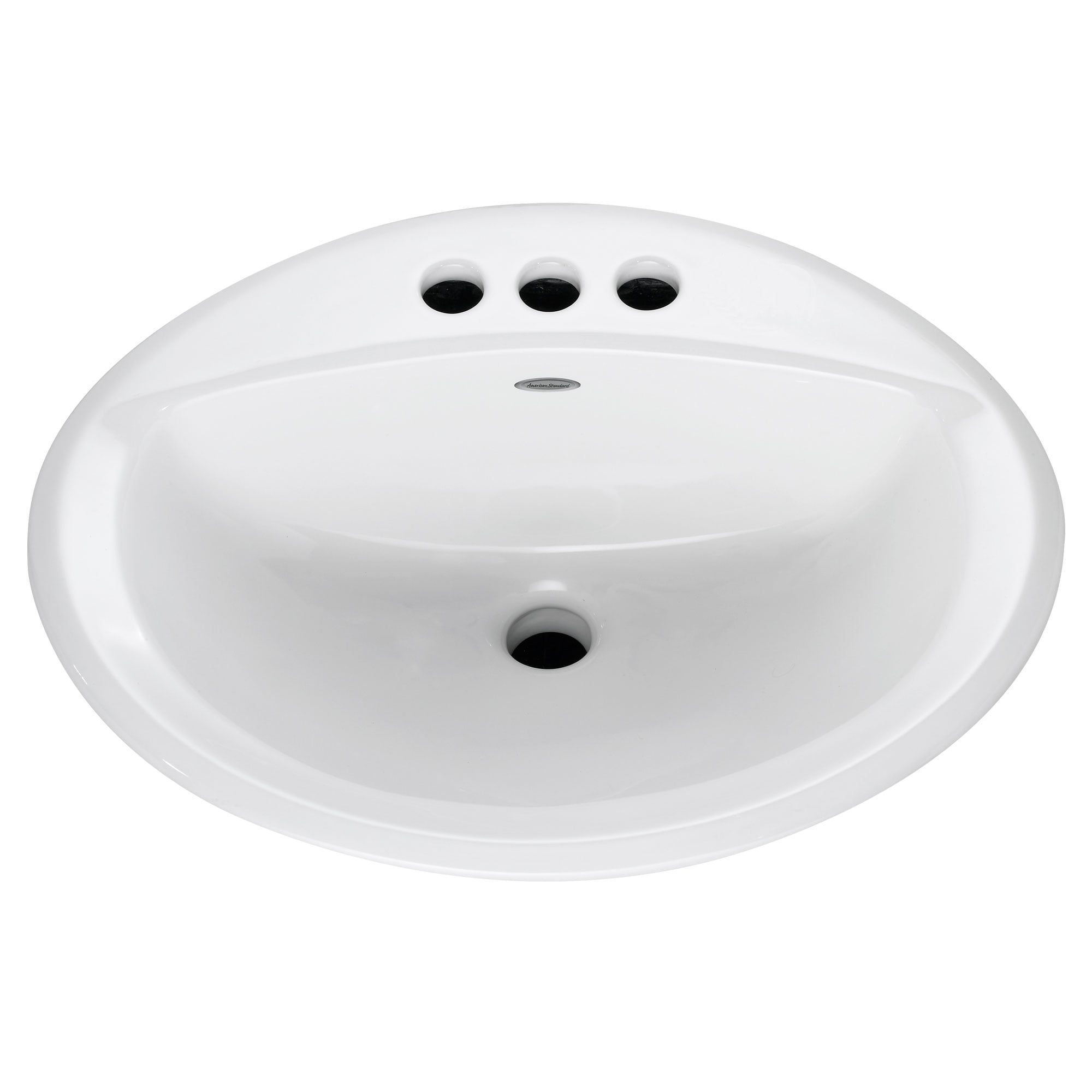 American Standard Aqualyn Drop in Sink with 4in Faucet Holes in White