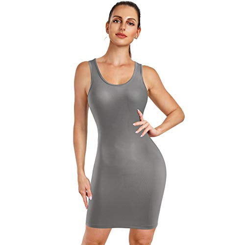 racerback dress with built in bra
