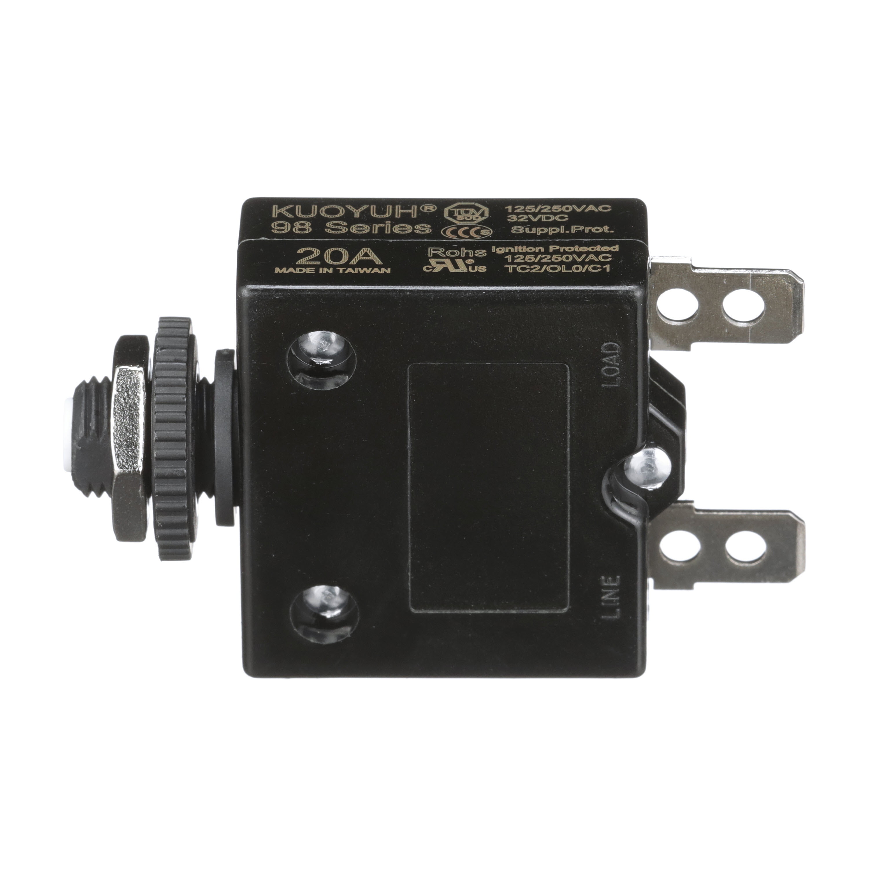 Seachoice 13151 Push Button Circuit Breaker 20amp