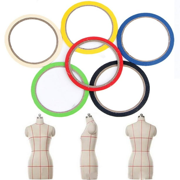 10Pcs Draping Tape Mannequin Masking Tape Self-Adhesive Dress Form Yellow -  Walmart Business Supplies