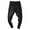 Black, variant on Mens Viscose Jogger Elastic Harem Drop Crotch Pants with Pockets