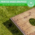 thumbnail image 5 of GoSports 3 x 2 ft Rustic Design Cornhole Game Set - Includes Two 3 x 2 ft Boards, 8 Bean Bags, and Carry Case, 5 of 7