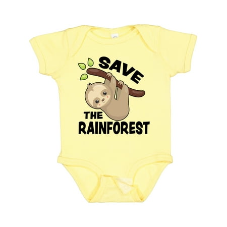 

Inktastic Save the Rainforest with Cute Baby Sloth Boys or Girls Baby Bodysuit