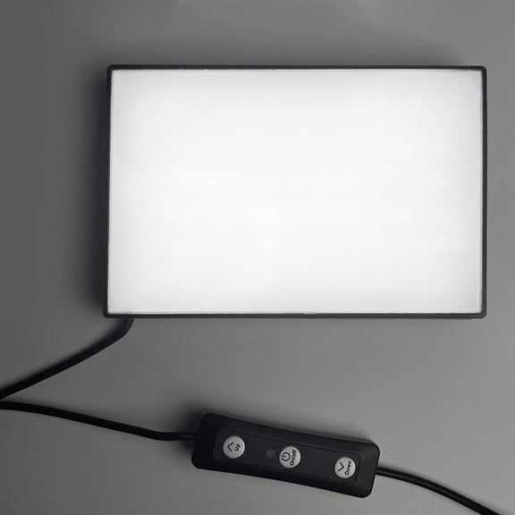 Caja de luz del visor de diapositivas,Visor de diapositivas para fotografía,caja de luz,color preciso,Escáner de almohadilla de luz con 10 niveles de brillo ajustables,Escáner de luz de