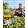 thumbnail image 4 of SEESII 22" Cordless Hedge Trimmer: 20V Electric Bush Trimmer with Debris Collector, 2 Pcs 4000mAh Batteries, Dual-Action Blade, 3/4" Blade Gap, Rotatable Handle, Handheld Shrub Hedge Clipper for Yard, 4 of 10