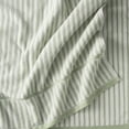 thumbnail image 4 of Beautiful by Drew Barrymore Stripe Bath Towel, Soft 100% Cotton, Sage Green, 4 of 7