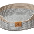 thumbnail image 3 of Cesta tejida con cuerda para cama de gato, rascador para gato, resistente a rasguños, resistente al desgaste, nido Universal para gatito, cama para , Gris 40cm, 3 of 8