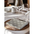 thumbnail image 6 of Beige Gray Dandelion Cloth Napkins Set of 6 Reusable Dinner Napkins, Farmhouse Botanical Blossom Cocktail Napkin Washable Table Napkins for Wedding/Holiday Party/Baby Shower 20"x20", 6 of 7