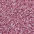 thumbnail image 4 of 10g Cylinder Pink Seed Beads Metallic Colours Uniform Size Hot 2x1.5mm Hole: 0.8mm 888pcs/10g, 4 of 4