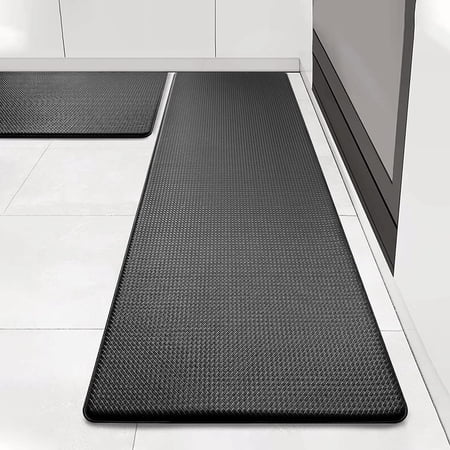 Condition photo showing New/Like New for Artnice Black Kitchen Mats 2 Piece Memory Foam Anti-fatigue Mats for Kitchen Floor Non Slip Waterproof Kitchen Rugs Standing Mats