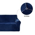Deconovo Home Decorative Velvet Sofa Couch Slipcover Strapless Stylish