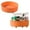 Orange, variant on Bxaolu Plastic 10-Inch Round Lazy Susan Organizer for Kitchen Pantry Storage - Turntable Spice Organizers and Storage for Cabinet, Refrigerator, Table Top, Countertop, Bathroom(1Pack, Orange)