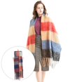 thumbnail image 1 of Bufanda de invierno para mujer, bufanda de tartán , cálida y cálida, gran rejilla, bufandas unisex suaves, chal para rojo Soledad Bufanda de tela escocesa de invierno, 1 of 8