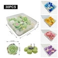 thumbnail image 3 of CIYISON Set of 30 Attractive Flower Push Pins Multifunction Thumb Tacks Pushpin Collection for Securing Documents & Decorating Space, 3 of 12