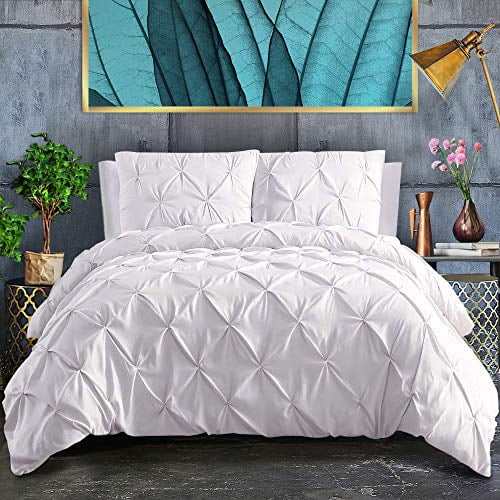 Luxurious Pinch Pleated Duvet Cover, Duvet Cover With Zipper