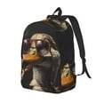 thumbnail image 1 of Balery Modern Funny Duck Mochila Clásica Impresa Básica para Viaje, Mochila Escolar Resistente al Agua, Mochila de Lona con Correas Ajustables-Medium, 1 of 5