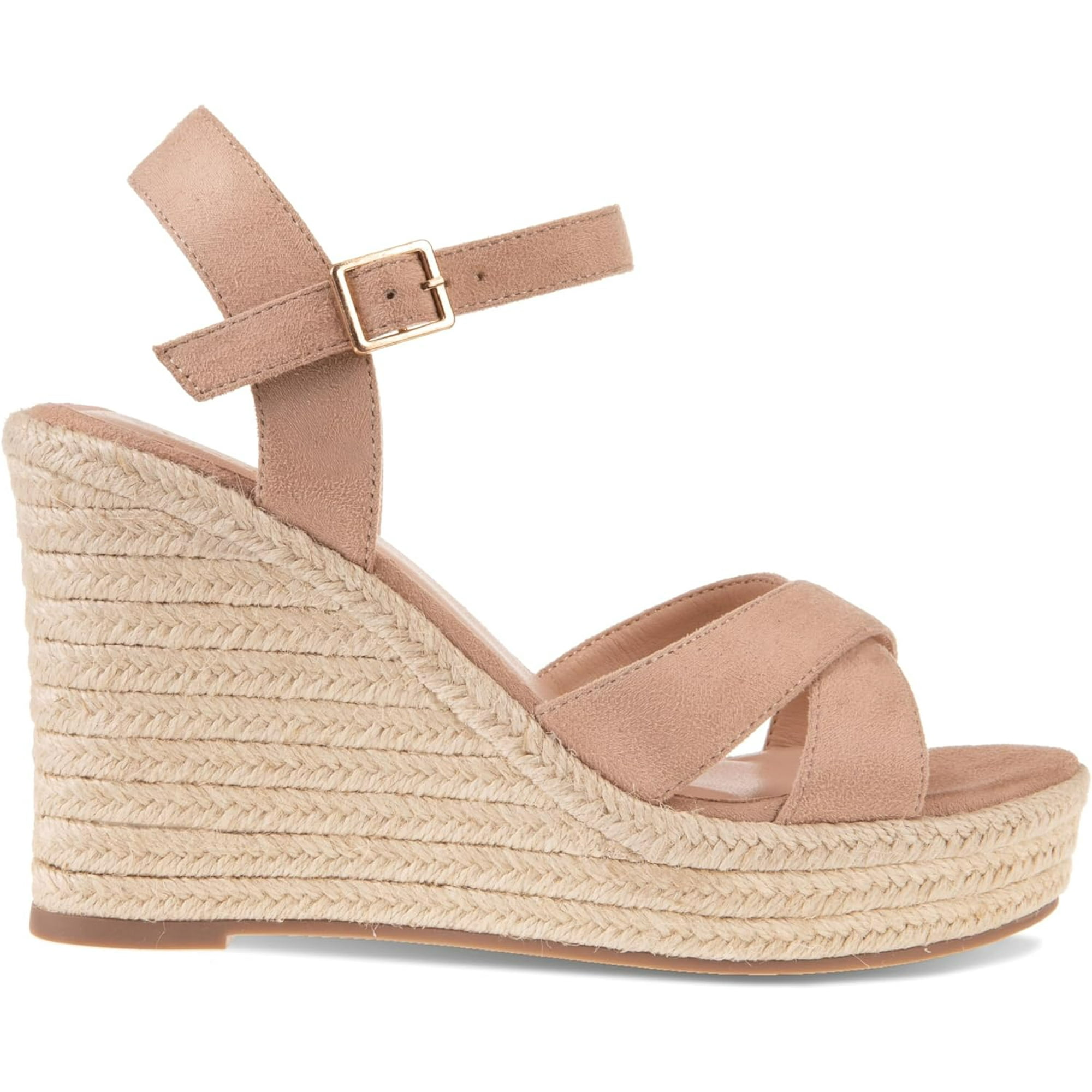 VICKI·VICKI Women's Platform Sandals Wedge Ankle Strap Open Toe Sandals