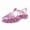 Hot Pink, variant on Girls Jelly Crystal Gradient Sandals Waterproof Soft Sole Thick Princess Beach Shoes for Pool Rain Splash Spring Summer Black