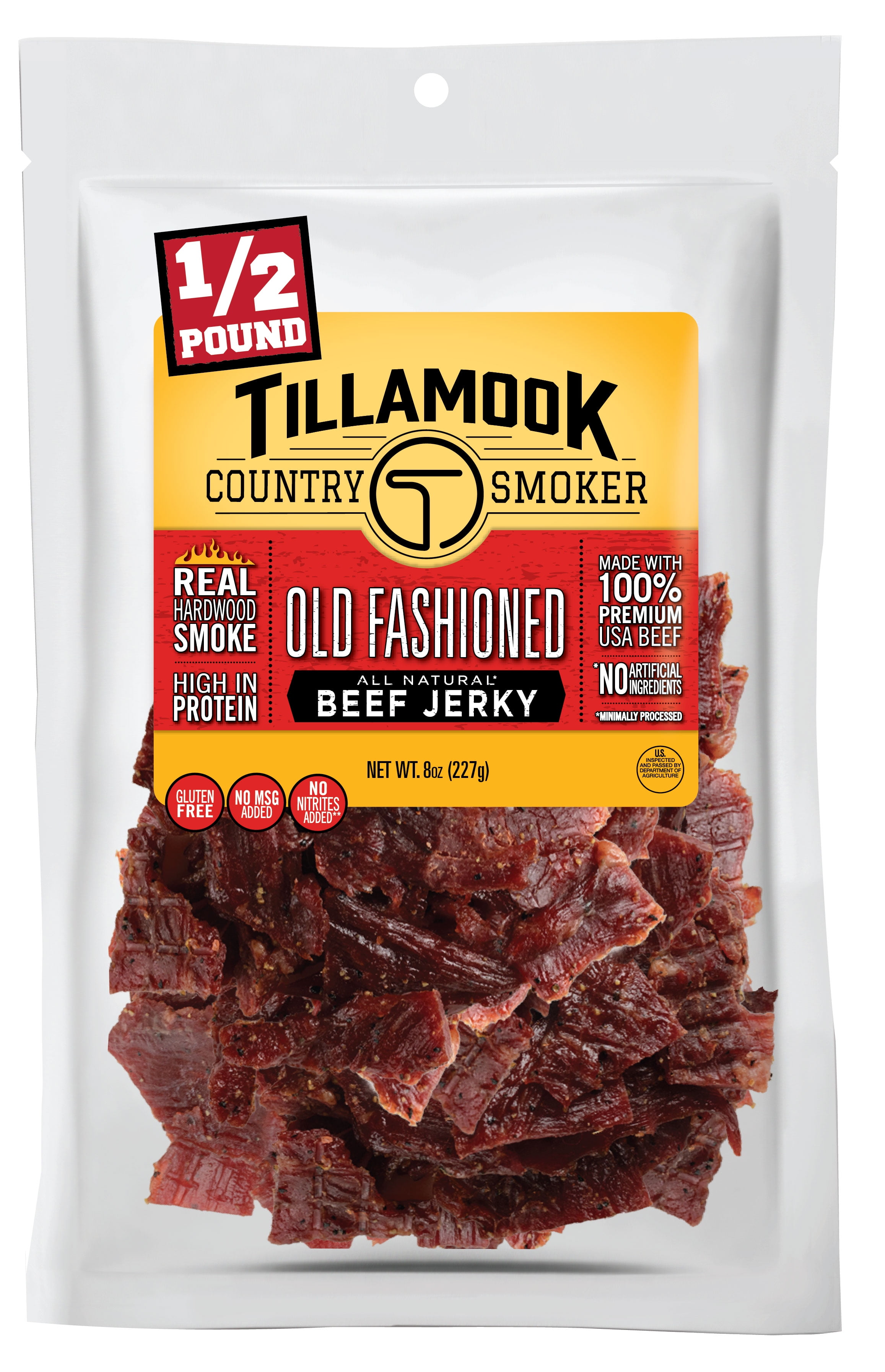 Tillamook Country Smoker All Natural Old Fashioned Beef Jerky, 8 Oz