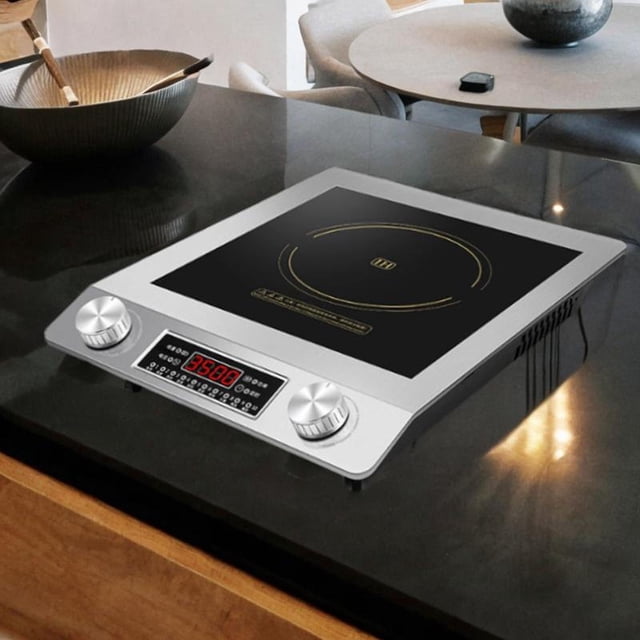 Placas eléctricas Calentador eléctrico Utensilios de cocina Cocina de inducción portátil Quemador Estufas eléctricas portátiles para acampar Picnic al Superficie plana