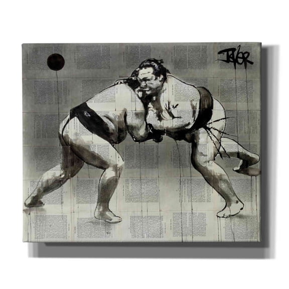 Epic Graffiti 'Sumo' by Loui Jover, Canvas Wall Art, 24"x20"