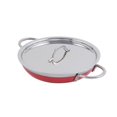 thumbnail image 1 of Bon Chef 60306RED Poêle et Poêle à Sauté Classique Country French Collection 11.75 x 2.37 Po avec Couvercle Double Poignée, Rouge - 4 oz, 1 of 1