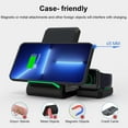 thumbnail image 4 of Wireless Charger iPhone Charging Station: 3 in 1 Charger Stand Multiple Devices for Apple - iPhone 17 16e 16 15 14 Pro Max 13 12 11 - Watch 10 9 8 7 6 5 4 3 2 SE and Ultra Series - Airpods 4 3 Pro, 4 of 9