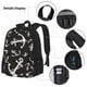 thumbnail image 3 of Disketp Anchor Mochila Estampada de Gran Capacidad con Lonchera y Estuche, Set de 3 Piezas para Estudiantes, 3 of 7