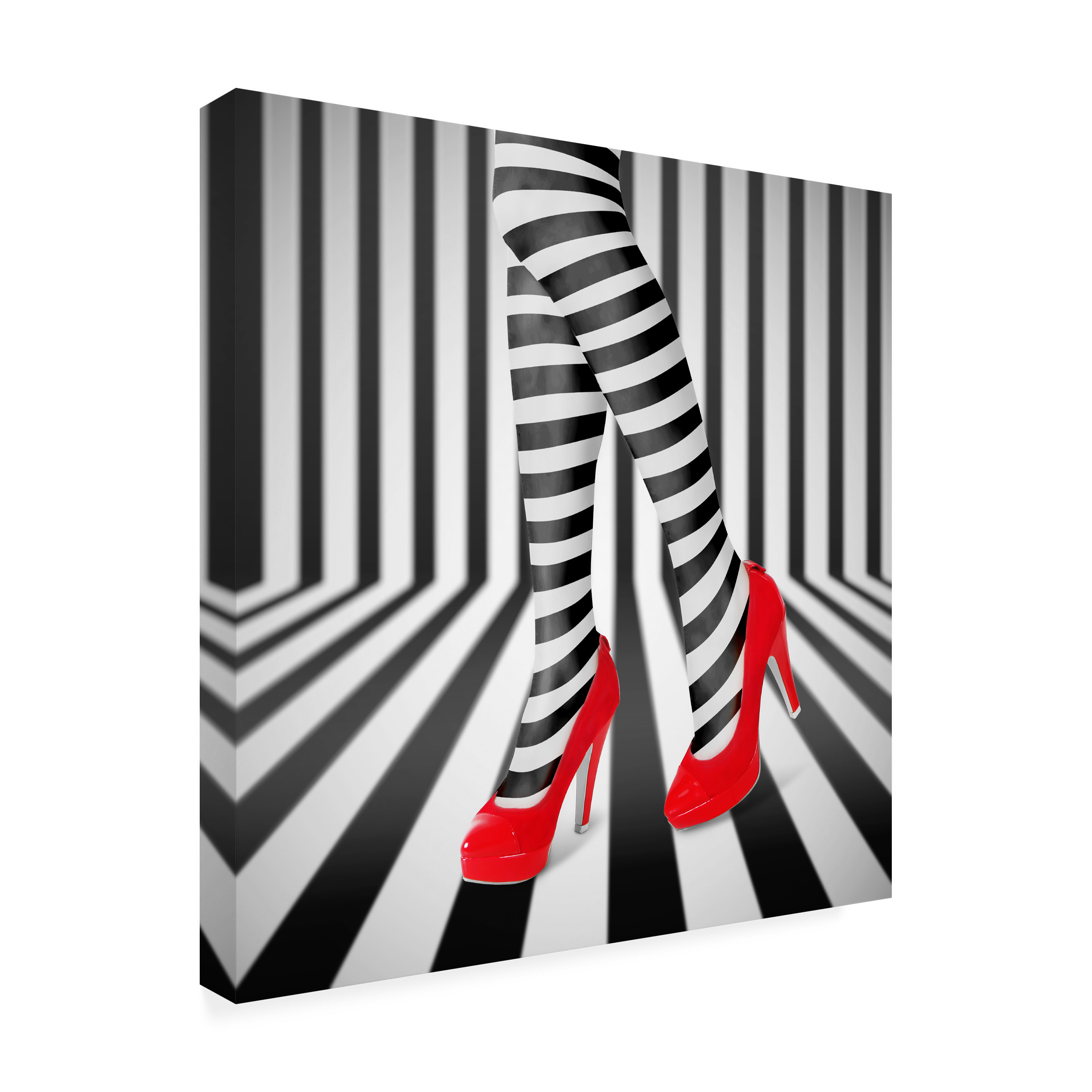 Ihdar Nur 'Red Shoes' Canvas Art