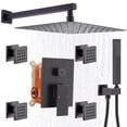 thumbnail image 1 of Enga Shower Body Spray System, 12 Inch Rain Shower Head System Wall Mounted, All Metal Shower Jets System, Oil Rubbed Bronze, 1 of 4