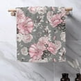 thumbnail image 4 of Watercolor Floral Hand Towels,Flower Rose Hand Towels for Bathroom Set of 2 Bathroom Hand Towels Soft Absorbent Decorative Hand Towels for Kitchen Yoga Home Decor 14 x 28 in, 4 of 6