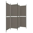 thumbnail image 2 of vidaXL 4-Panel Room Divider Anthracite 200x200 cm Fabric, 2 of 5