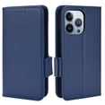 thumbnail image 2 of for iPhone 16 Pro Max Case, Classic Design PU Leather Wallet Magnetic Closure Flip Case with Kickstand Card Holder Slot Shockproof Protective Cover for iPhone 16 Pro Max - Darkblue, 2 of 6