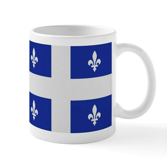CafePress - Quebec Canada Flag Mug - 11 oz Ceramic Mug - Novelty Coffee Tea Cup