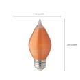 thumbnail image 3 of 4W C15 LED - Satin Spun - Amber - Medium base - 2100K - 240 Lumens - 120V - 6-Pack, 3 of 12