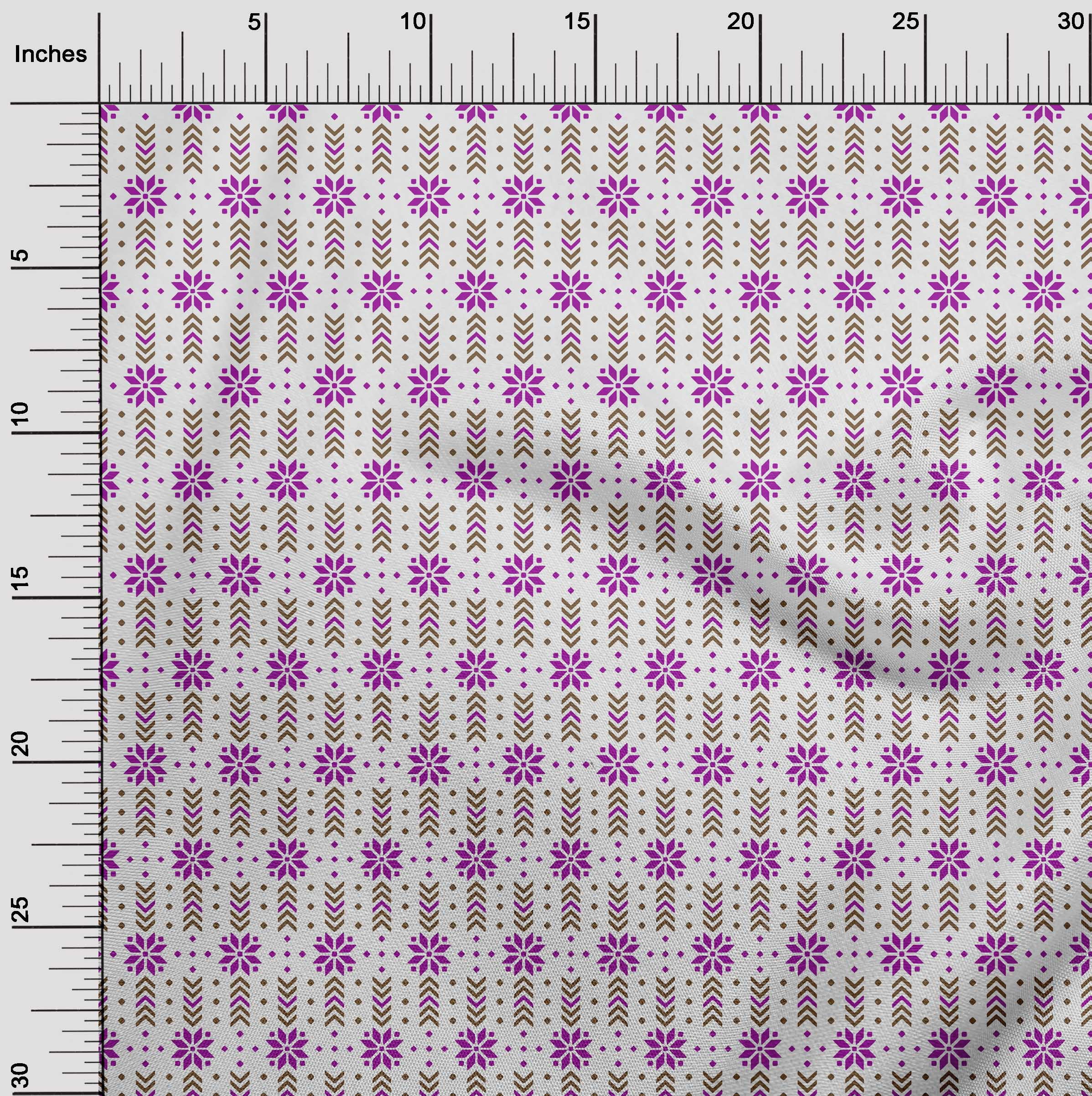 oneOone Cotton Flex Purple Fabric Christmas Sewing Fabric By The Yard Printed Diy Clothing Sewing Supplies 40 Inch Wide