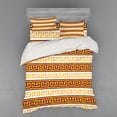 thumbnail image 1 of Ambesonne Retro Bedding Set 4 Pcs, Meanders, Queen, Redwood Apricot, 1 of 3