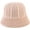 Pink, variant on CoCopeaunts Women Bucket Hat Winter Thickness Fashion Knit Cloche Hat Solid Color Warm Crochet Cap for Outdoor Sport Walking
