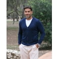 thumbnail image 3 of COOFANDY Men's Cardigan Sweater Long Sleeve Casual V Neck Button Down Knitted Sweater with Pockets, 3 of 6